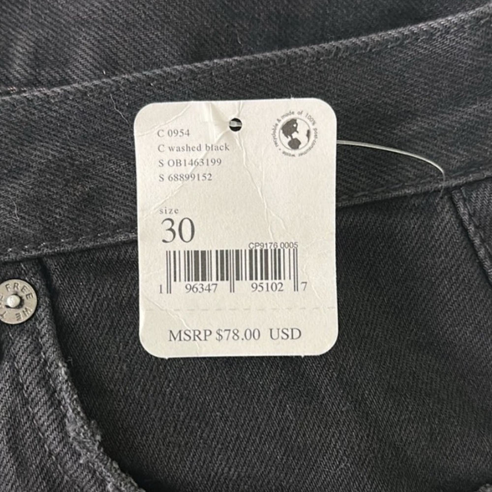 Free People Maggie Mid Rise Straight Leg Jeans - Picture 4 of 5